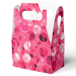 Glitter Pink Circles Favor Box Glitter Pink Circles Favor Box