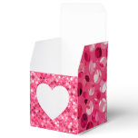 Glitter Pink Circles Favor Box Glitter Pink Circles Favor Box