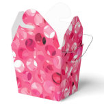 Glitter Pink Circles Favor Box Glitter Pink Circles Favor Box