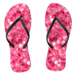Glitter Pink Circles Flip Flops Glitter Pink Circles Flip Flops