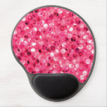 Glitter Pink Circles Gel Mouse Pad Glitter Pink Circles Gel Mouse Pad