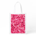 Glitter Pink Circles Grocery Bag Glitter Pink Circles Grocery Bag