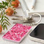 Glitter Pink Circles Keychain Glitter Pink Circles Keychain