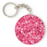 Glitter Pink Circles Keychain Glitter Pink Circles Keychain