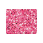 Glitter Pink Circles Large Moleskine Notebook