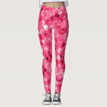 Glitter Pink Circles Leggings Glitter Pink Circles Leggings