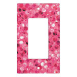 Glitter Pink Circles Light Switch Cover Glitter Pink Circles Light Switch Cover
