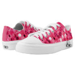 Glitter Pink Circles Low-Top Sneakers