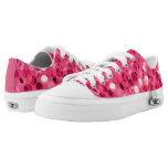 Glitter Pink Circles Low-Top Sneakers Glitter Pink Circles Low-Top Sneakers