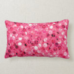 Glitter Pink Circles Lumbar Pillow Glitter Pink Circles Lumbar Pillow