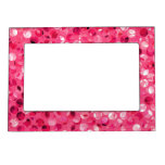 Glitter Pink Circles Magnetic Frame Glitter Pink Circles Magnetic Frame