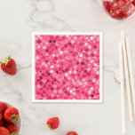 Glitter Pink Circles Napkins Glitter Pink Circles Napkins