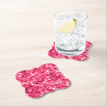 Glitter Pink Circles Paper Coaster Glitter Pink Circles Paper Coaster