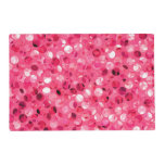 Glitter Pink Circles Placemat