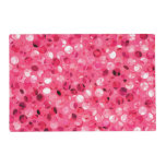 Glitter Pink Circles Placemat Glitter Pink Circles Placemat