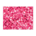 Glitter Pink Circles Postcard Glitter Pink Circles Postcard