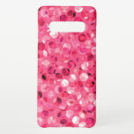 Glitter Pink Circles Samsung Galaxy S10  Case