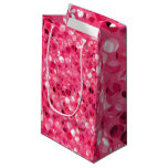 Glitter Pink Circles Small Gift Bag Glitter Pink Circles Small Gift Bag