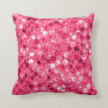 Glitter Pink Circles Throw Pillow Glitter Pink Circles Throw Pillow