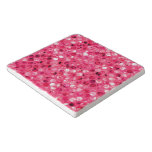 Glitter Pink Circles Trivet Glitter Pink Circles Trivet