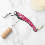 Glitter Pink Circles Waiter's Corkscrew Glitter Pink Circles Waiter's Corkscrew