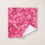 Glitter Pink Circles Wash Cloth Glitter Pink Circles Wash Cloth