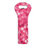 Glitter Pink Circles Wine Bag Glitter Pink Circles Wine Bag