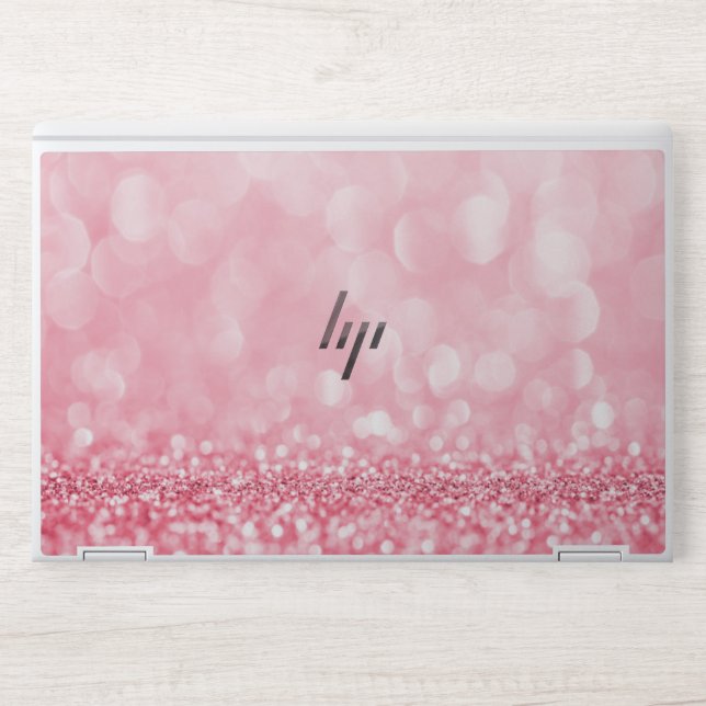 Glitter pink HP EliteBook X360 1030 G2 Laptop Skin (Front)