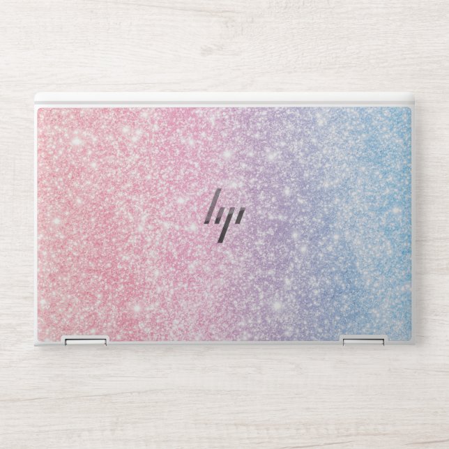 Glitter Pink HP EliteBook X360 1030 G3/G4 HP Laptop Skin (Front)
