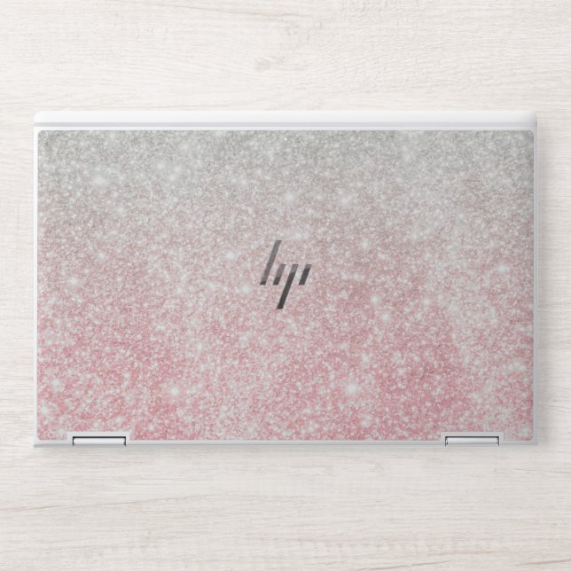 Glitter pink HP EliteBook X360 1040 G5/G6 HP Laptop Skin (Front)