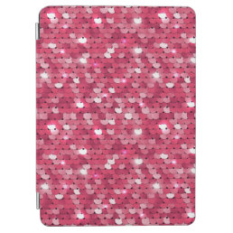 Glitter pink sequin pattern iPad air cover