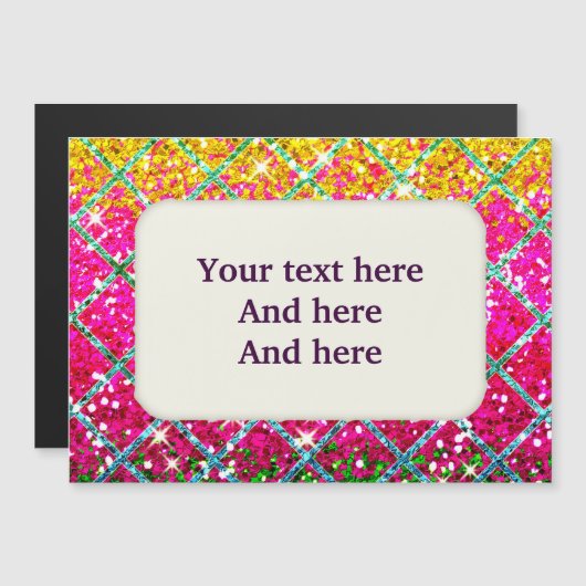 Glitter Pink Snakeskin (Front/Back)