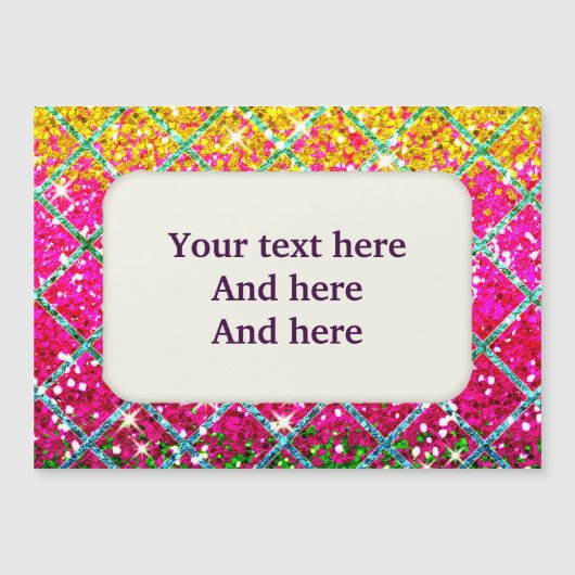 Glitter Pink Snakeskin (Front)