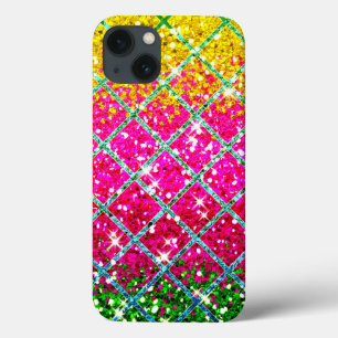 Glitter Pink Snakeskin iPhone 13 Case