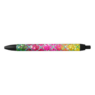 Glitter Pink Snakeskin Pen