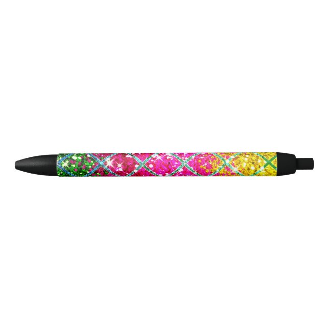Glitter Pink Snakeskin Pen (Front)