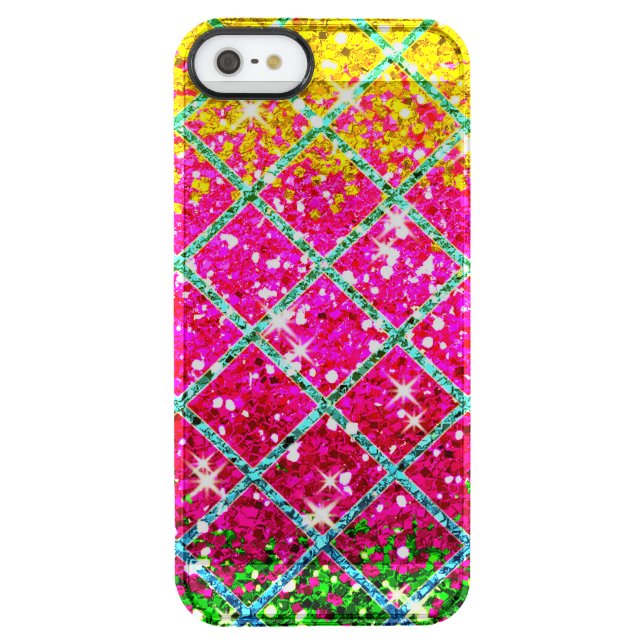 Glitter Pink Snakeskin Uncommon iPhone Case (Back)