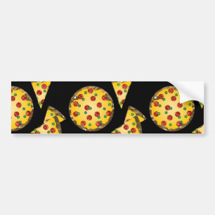 glitter pizza bumper sticker