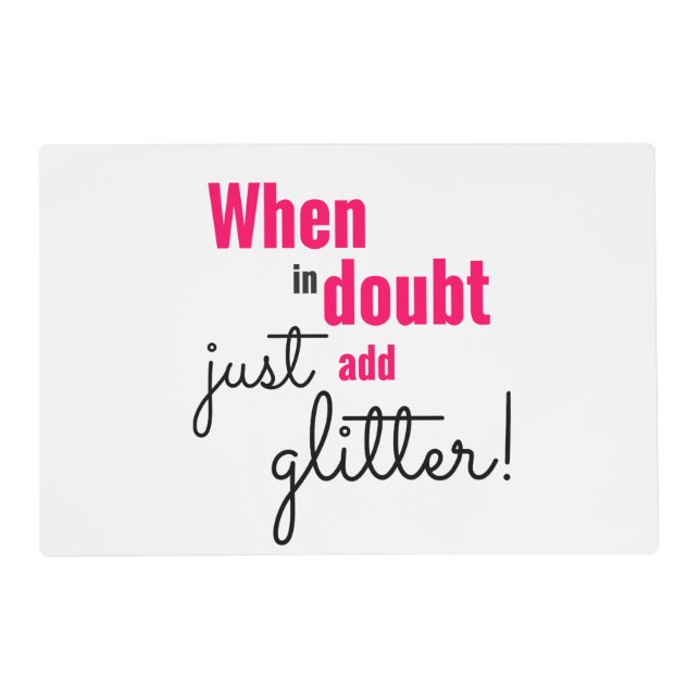 Glitter Placemat for nail tech (Front)