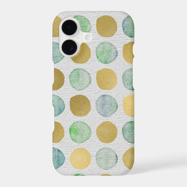 Glitter Polka Dot Pattern Iphone Case (Back)