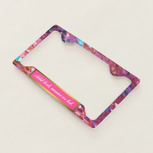 Glitter Popular Opal Holographic Collection License Plate Frame