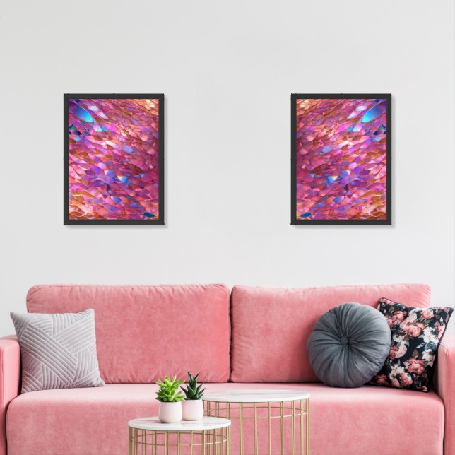 Glitter Popular Opal Holographic Collection Wall Art Sets (Livingroom)