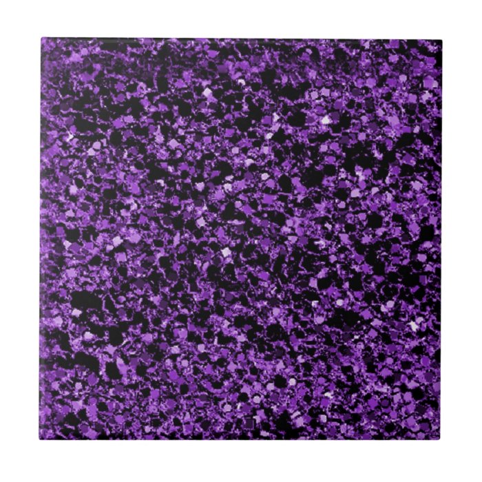 Glitter purple ceramic tile