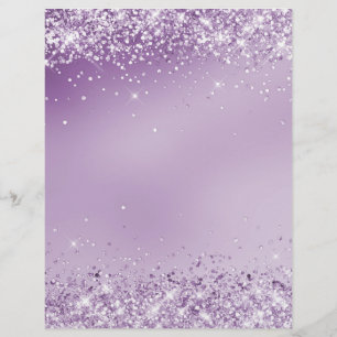 Glitter purple lavender flyer