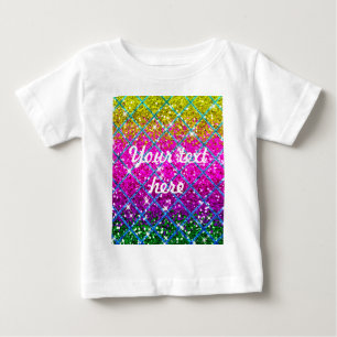 Glitter Purple Snakeskin Baby T-Shirt