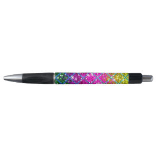 Glitter Purple Snakeskin Pen