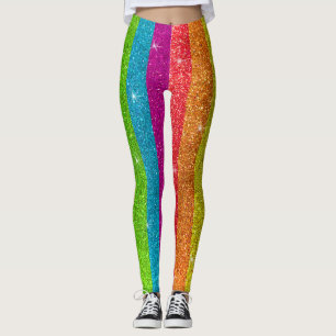 Glitter Rainbow Flag Marriage Equality Gay Pride Leggings
