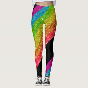 Glitter Rainbow Flag Marriage Equality Gay Pride Leggings