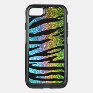 Glitter Rainbow Tiger Stripe Case Otter