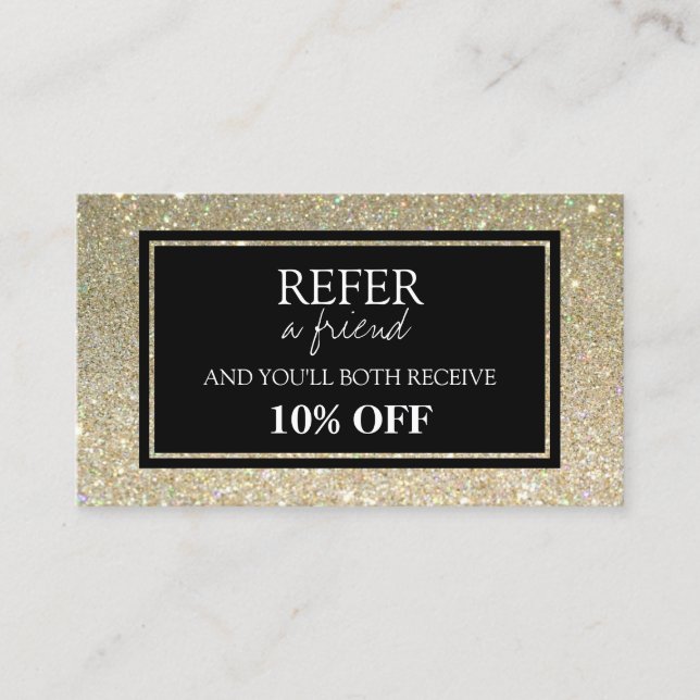 Glitter Referral Card (Front)